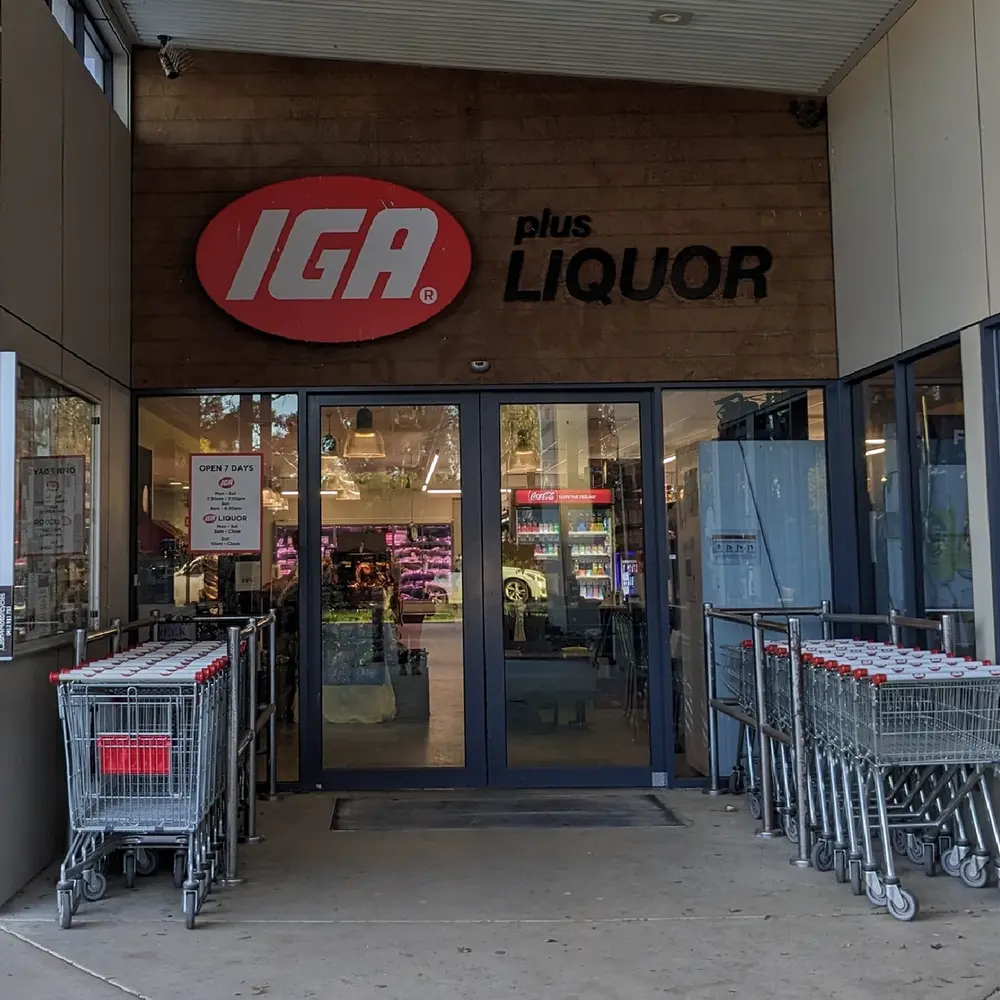 entrance to IGA