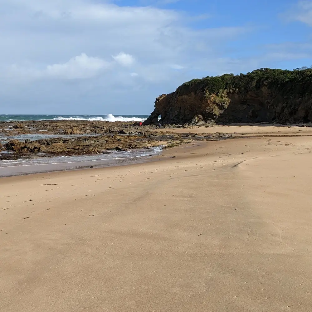 Shelley Beach sand, surf and rockpools