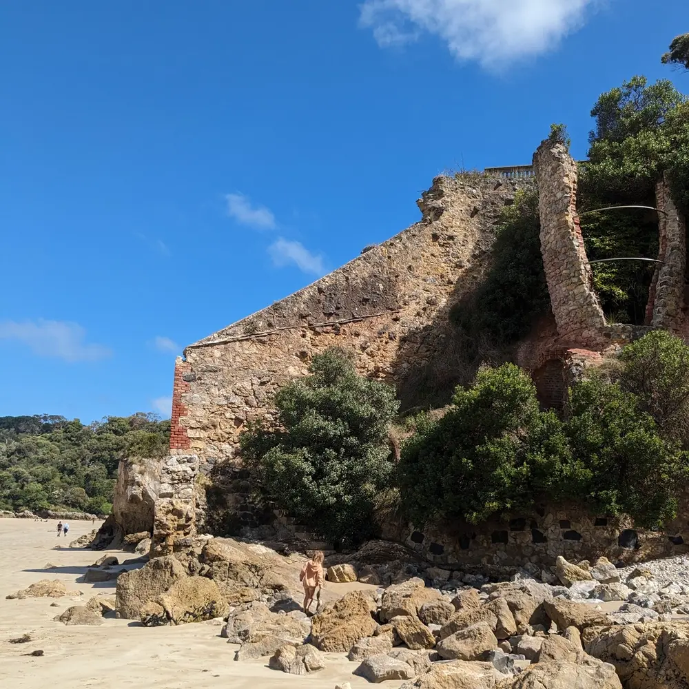 the historic lime kilns at Walkerville South beach