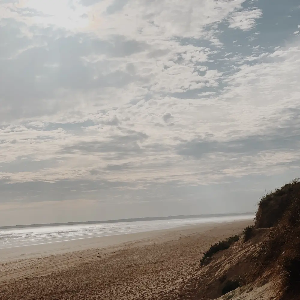 View of Venus Bay Beach No. 1 during sunset