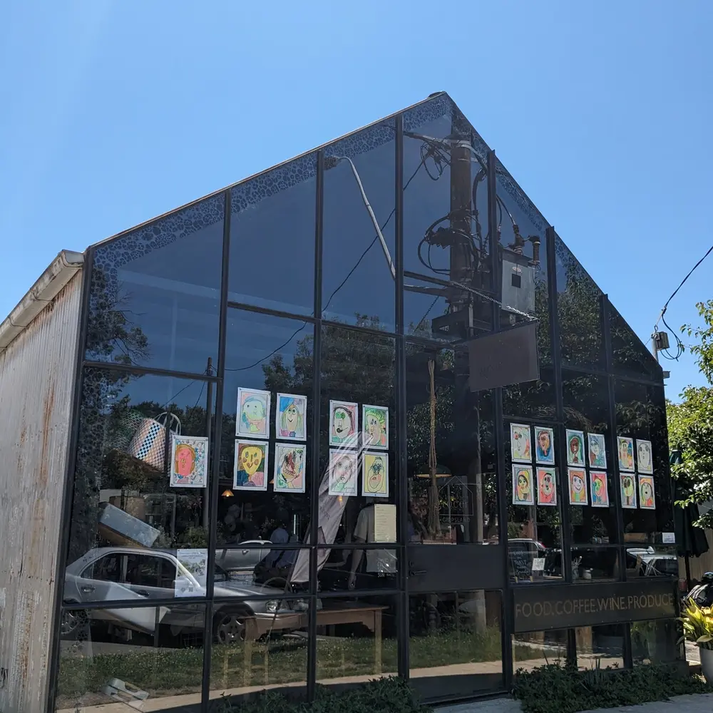 The beautiful glass facade of The Loch Grocer